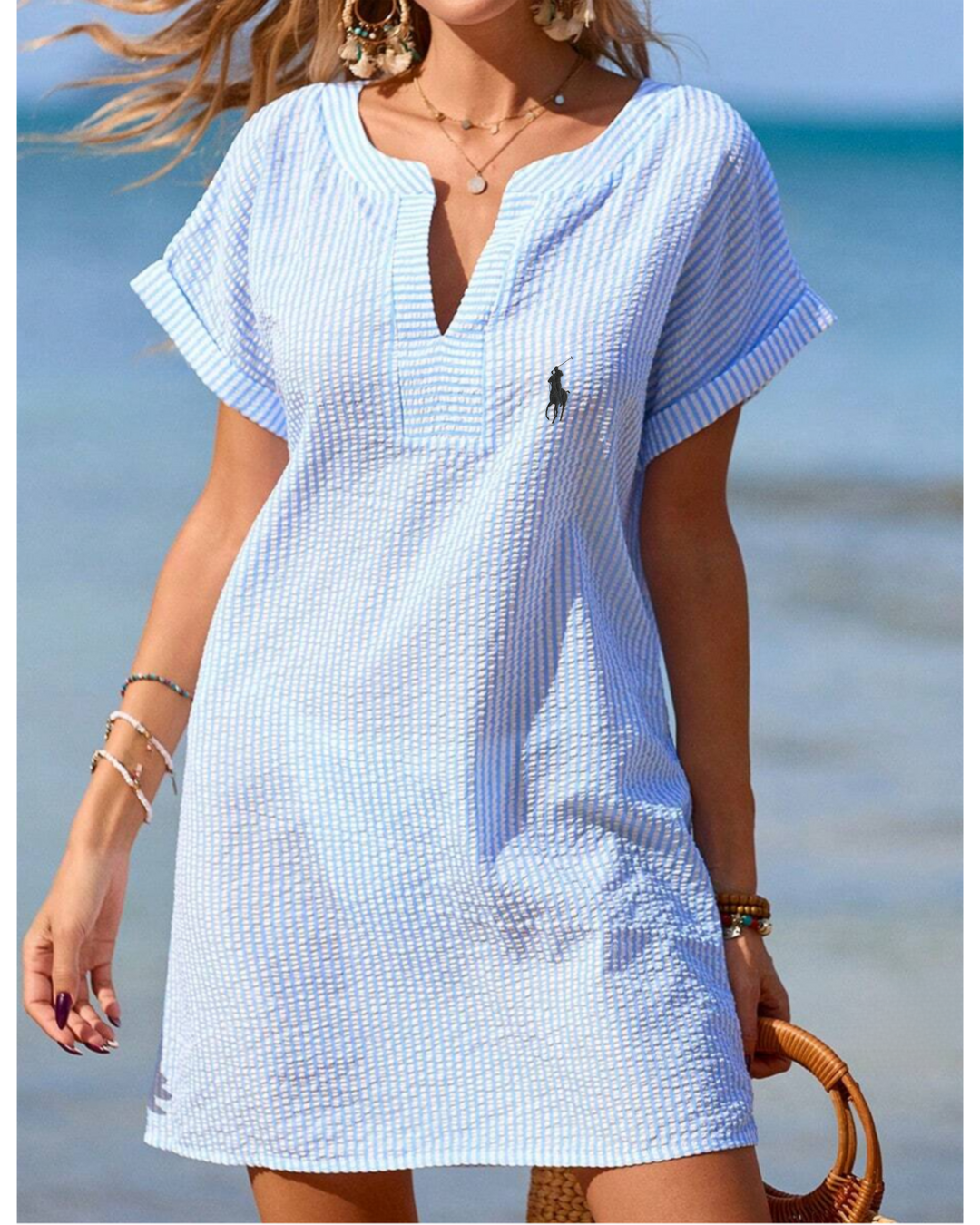 Essential Tunic Dress by Ꮢ. Ꮮаᴜгеn + Riviera Bag by Ꮢ. Ꮮаᴜгеn