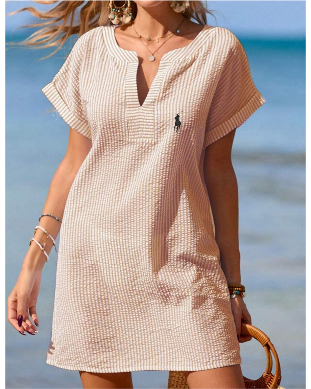 Essential Tunic Dress by Ꮢ. Ꮮаᴜгеn + Riviera Bag by Ꮢ. Ꮮаᴜгеn
