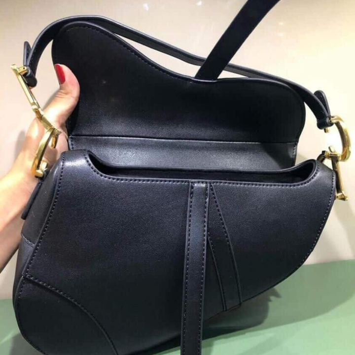 LARGE SOFT SADDLE BAG WITH STRAP BY DIOR