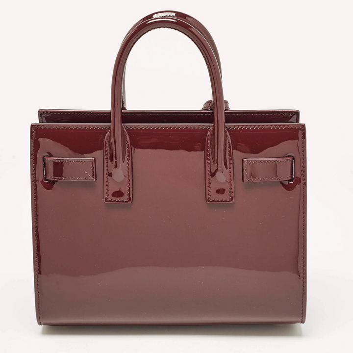 YVES SAINT LAURENT SAC DE JOUR NANO IN PATENT LEATHER