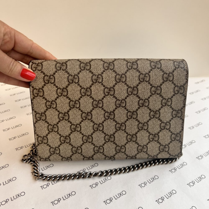 GUCCI DIONYSUS MINI BAG GG SUPREME MONOGRAM BEIGE