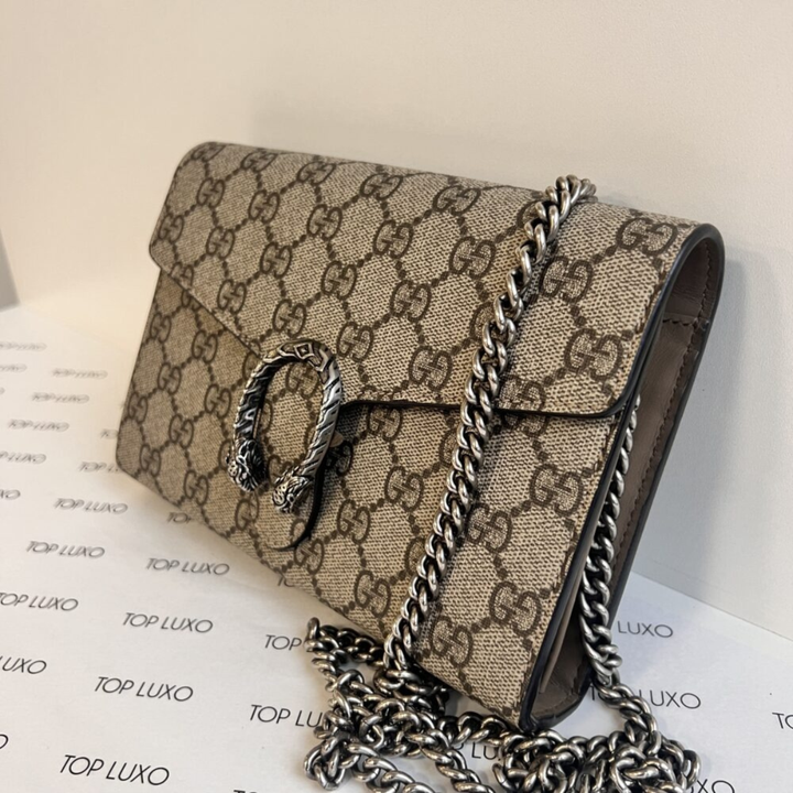 GUCCI DIONYSUS MINI BAG GG SUPREME MONOGRAM BEIGE