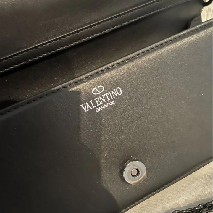 VALENTINO GARAVANI LOCÒ SMALL SHOULDER BAG WITH JEWEL LOGO