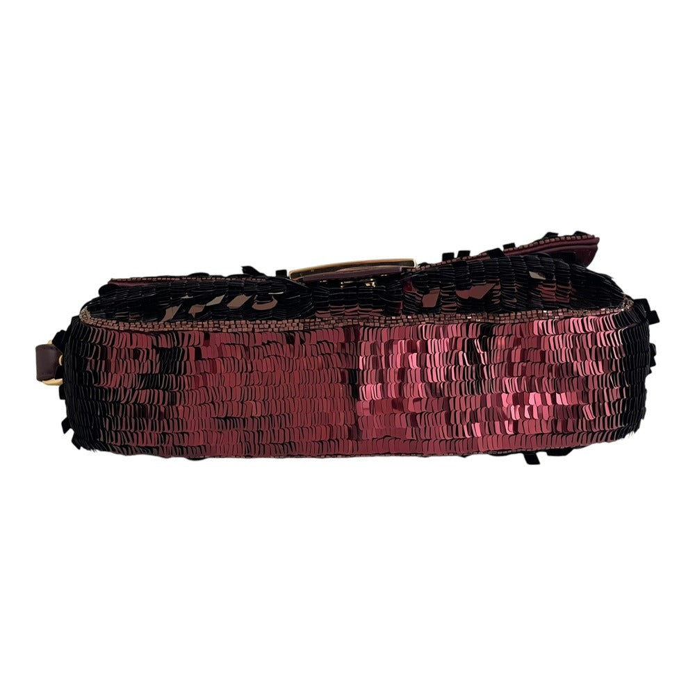 FENDI BAGUETTE BAG IN RED SEQUINS