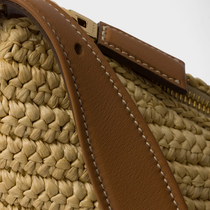 PRADA – AIMÉE BAG IN CROCHET AND LEATHER (LARGE)